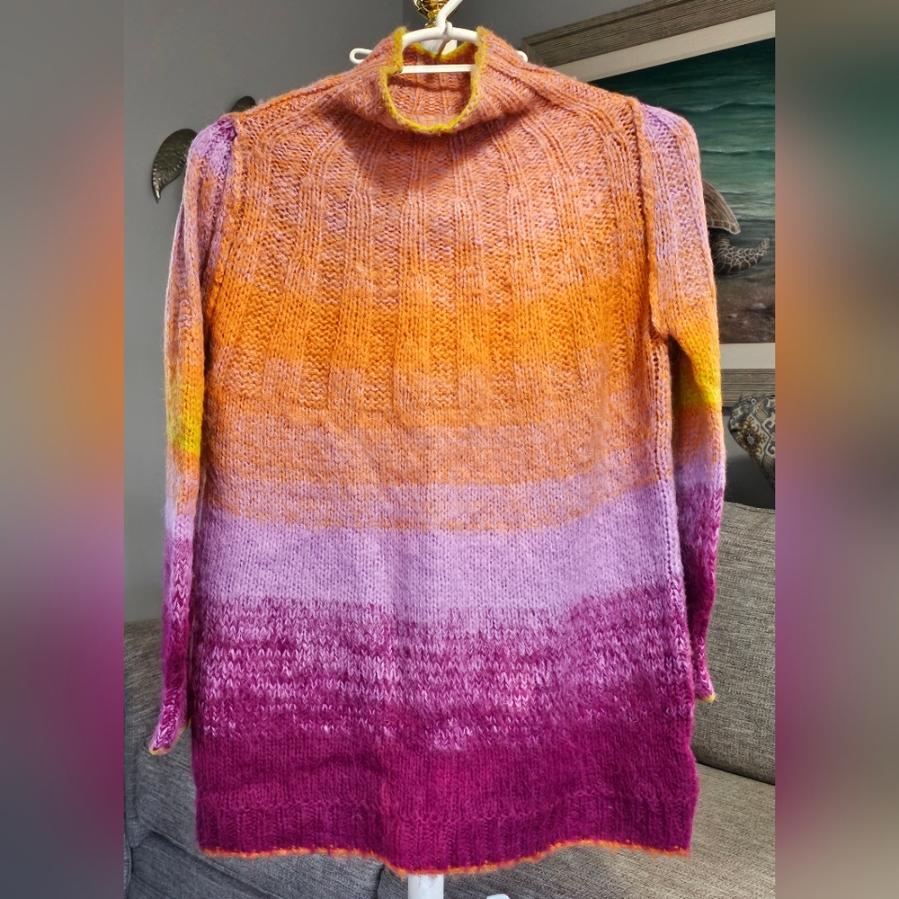 Anthropologie Perri Ombre Tunic Sweater Sz Small